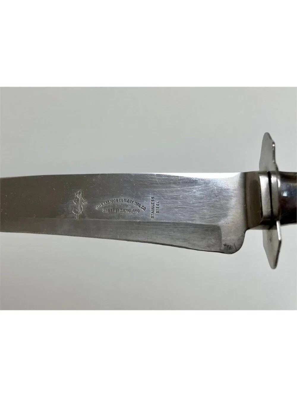 Ambassador Cutlery Sheffield Carving Set Sterling Handles Knife Fork Box